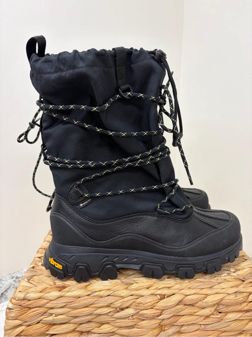 UGG Black Insulated Lace-Up Winter Boots